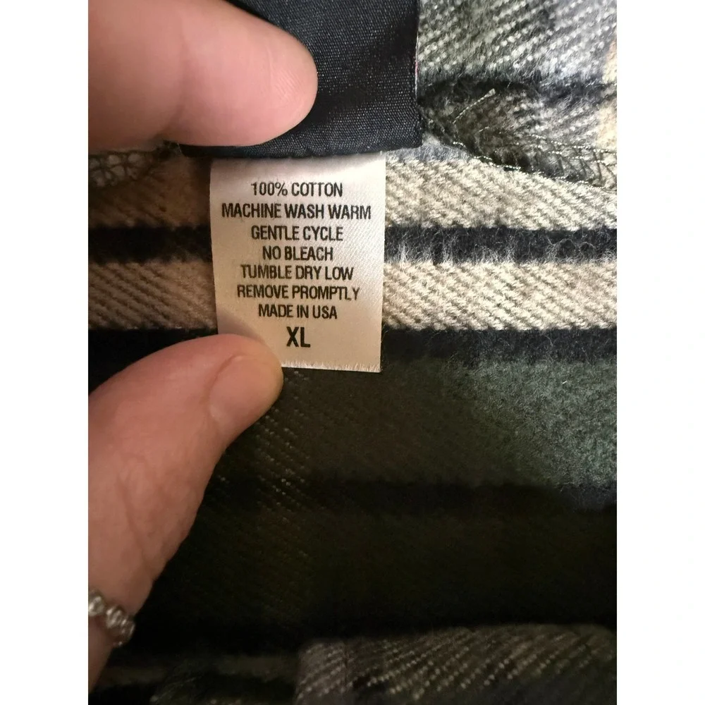 Retrolicious Green‎ Plaid Button Front Mini Skirt XL Cotton Made in USA NWT